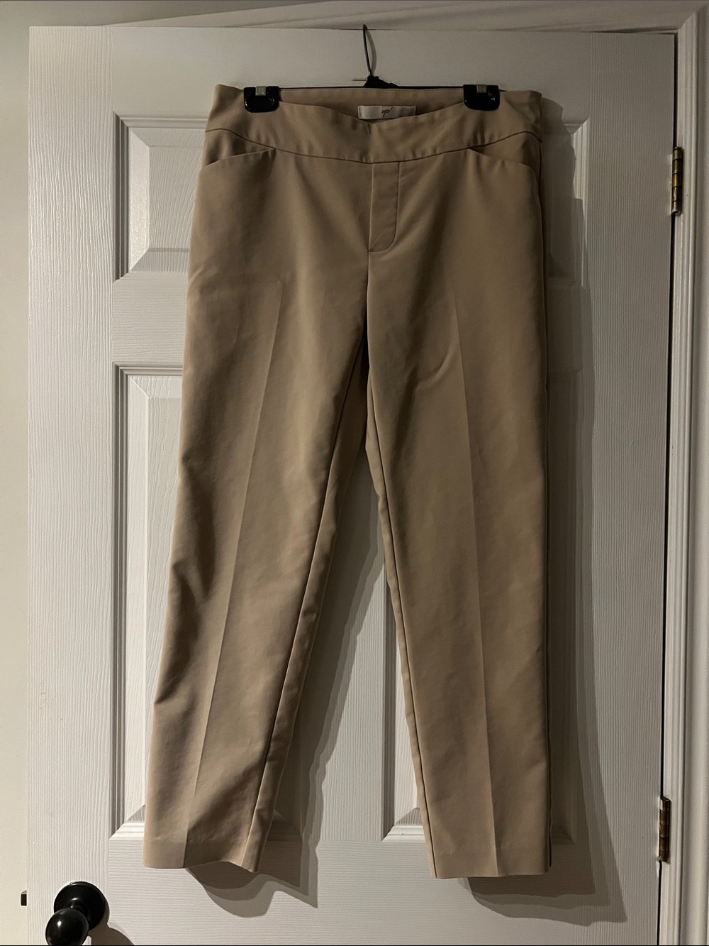 Tailored Women's Beige Trousers - Sleek Straight Fit